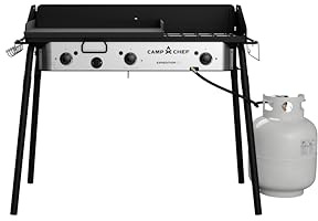 Camp Chef Tahoe Deluxe 3 brûleurs Grill Noir/Rouge