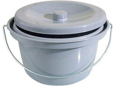 Toiletteneimer Farbe grau von Behrend-Homecare 21500200