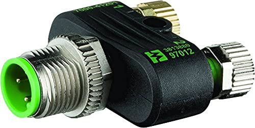 T-Stück M12 Stecker ger. auf M8 Buchse Ger