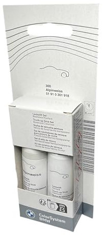Original BMW Alpine Weiß III Lackstift Paint 2X12ml Code 300