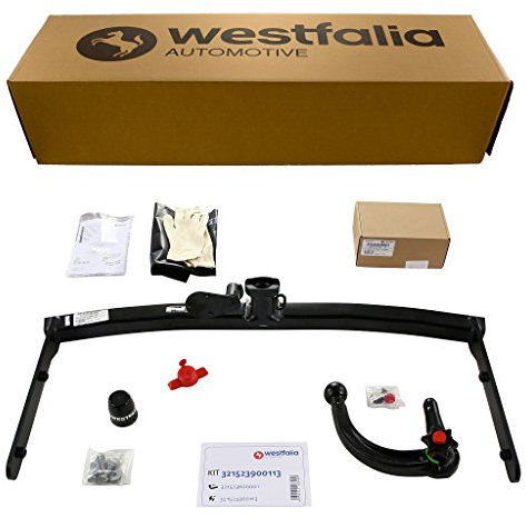 Westfalia abnehmbare Anhängerkupplung für VW Polo Steilheck/Cross/Fun (BJ 05/2005-06/2009) - im Set mit 13-pol. fzg.-spez. Westfalia Elektrosatz