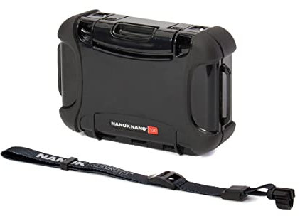 Nanuk 320 Nano Serie Wasserdichtes Medium Hartschalenkoffer für Handys, Kameras und Elektronik - Schwarz