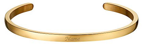 Heideman Personalisiertes Armband mit Buchstaben, Initialen Freundschaftsarmband mit Gravur Namensarmband Initial Armband