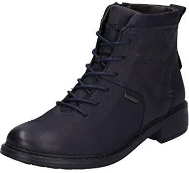Josef Seibel Damen Schnürstiefeletten Selena 50,Weite G (Normal),Wechselfußbett,wasserdicht,uebergangsstiefel,Boots,Ocean,40 EU