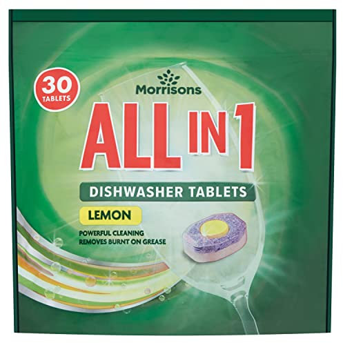 Morrisons All in 1 Lemon Dishwasher Tablets