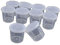 10Pcs 30ml Plastic Measuring Cups Laboratory Experiment Chemistry Kitchen Liquid Measure Cylinder Tube Canister with Lid for Mixing Epoxy, Resin, Paint, and Stain