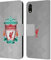 Head Case Designs Licenciado Oficialmente Liverpool Football Club Blanco Geométrico 1 Cresta 1 Carcasa de Cuero Tipo Libro Compatible con Apple iPhone XR