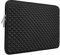 RAINYEAR 14 Inch Laptop Sleeve Diamond Foam Shock Resistant Padded Case Fluffy Lining Protective Zipper Cover Carrying Bag Compatible with 14 Notebook Computer Tablet Chromebook(Black)