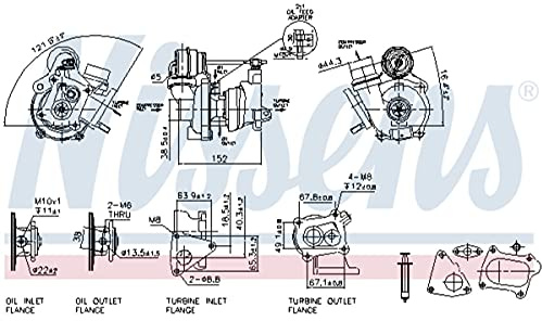 NISSENS Turbolader Abgasturbolader für RENAULT Clio III Schrägheck (BR0/1, CR0/1) CLIO II (BB0/1/2, CB0/1/2) TWINGO II (CN0) MEGANE III Grandtour (KZ0/1) Clio IV Schrägheck (BH) Scénic III (JZ0/1)