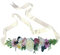 LDDCX Damen Handgefertigter Blumen-Schärpen Gürtel, A, 1.8'' 91 ''