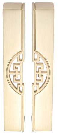 Mgoodoo Maniglie per porte interne, 128 mm, maniglia per armadio, stile vintage, in lega di zinco, colore oro, confezione da 2