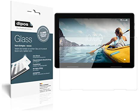 dipos I 2X Protector de Pantalla Compatible con Medion Lifetab E10714 Vidrio Flexible Cristal Proteccion 9H