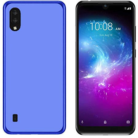 Todobarato24h Funda Compatible con ZTE Blade A5 2020 (6.09) Azul TPU Lisa Silicona Gel