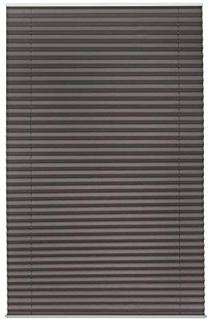 Amazon Basics Plissee-Rollo ohne Zugkette, ohne Bohren, 70 x 160 cm, Dunkelgrau