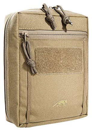 Tasmanian Tiger TT Tac Pouch 6.1 Rucksack Zusatz-Tasche mit Patch Klett-Fläche Molle-System kompatibel, Zubehör-Tasche für EDC, Werkzeug oder kleine Erste Hilfe Sets, 20 x 15 x 6 cm, Khaki