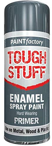 RnT Tough Stuff Enamel Grey Primer 400ml Spray Paint Premium Quality Wood Metal 2580 Furniture Metal Wood Plastic Household