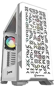 Nfortec Nekkar White Torre Gaming ATX A-RGB con Frontal Mallado