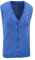 Evoga Gilet Smanicato Uomo Primavera Estate Cardigan Maglia Slim Fit in Cotone (Blu, XXL)
