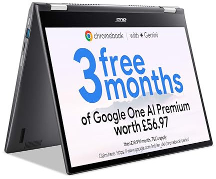 Acer Chromebook Spin 713 CP713-3W - (Intel Core i3-1115G4, 8GB, 256GB SSD, 13.5 Inch QHD 3:2 Touchscreen Display, Google Chrome OS, Iron)