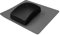 Universal Black Curv Cowl Roof Tile Vent with Flexible Flashing Skirt, Roof Vent Tile for Extractor Fan, Keep Attic Space Ventilation Airflow, Tile Ventilator for Roof Ventilation