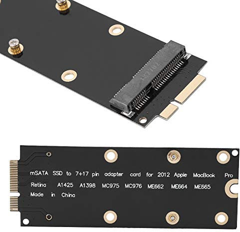 KIMISS MSATA Ssd a, para 2012 MacBook Pro MC976 A1425 A1425 Ssd Tarjeta Adaptadora SATA M2 A1398