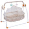 TaNeHaKi Elektrische Babywiege Baby Schaukelstuhl Automatischer Schaukel Babybett Babywippen Schaukel Zusammenklappbare Babywippen Timing-Funktion (Khaki)