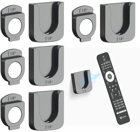 Viilich 4pcs soportes magnéticos fuertes para mando a distancia,soporte universal para mando a distancia de pared,caja de almacenamiento de medios autoadhesiva,para el hogar,el oficina y la escuela