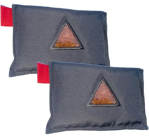 all-around24 Entfeuchter Kissen Auto Innenraum mit Indikator gegen Kondenswasser und Feuchtigkeit Luftentfeuchter Trockenbeutel wiederverwendbar für Kfz und Wohnung (2 x 300g)