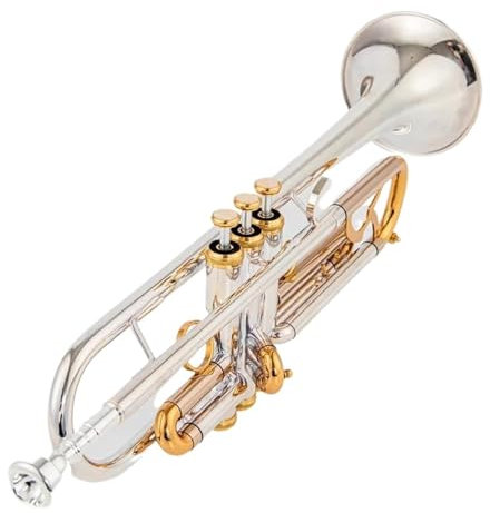 Trompeten Bb-Trompeteninstrumente, Oberfläche, Vergoldetes Messing, Bb, Professionelles Musikinstrument