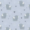 VmG-Store Baumwollstoff Meterware Stoffe zum Nähen Nähstoff Kinderstoff Kissen DIY (Niedlicher Elefant Bb021)