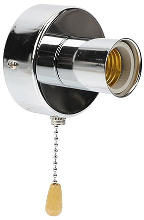 Angoily Zugschnur-lampenfassung Deckenleuchten-zubehör Aus Rostfreiem Für Wandleuchten Mit Zugkette Und Glatter Oberfläche