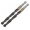 TA-VIGOR 2Pcs 8.5mm Hex Shank Twist Drill Bit Set, 1/4 Inch Shank HSS High Speed Steel Drill Bit Set Quick Change Twist Drill Bits for Woodworking, Plastic and Metal