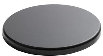 Runde schwarze Holzbasis für Handabdruck - Schwarze Holzscheiben - Durchmesser 15 cm - Ideal für Ihren Handabdruck - Ideal als Tischdekoration, Pflanzenständer oder Handabdruckbasis