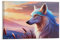 GQmoney Fantasy-Wolf-Kunstposter, Druck, Denoise-Denoise, Wandkunst, Poster, Rollbild, Leinwandgemälde, Bild, Wohnzimmerdekoration, Zuhause, 30 x 45 cm