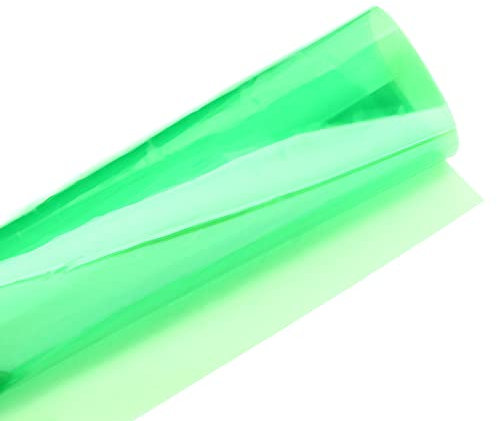 Professional Filter Paper, Colored Gel Light Filter, Transparent Color Film Overlays Correction Lighting Filters(green)