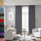 GAIFNAG Dim Out Eyelet Curtains 220 x 220 cm Drop Eyelet, Lightweight, Thermal Insulated Long Curtain Thermal Insulated Door Curtain for Apartment/Hotel Dorm, Dark Grey