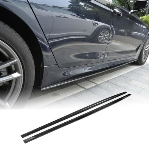 ZFTAP Auto Seitenschweller für BMW 5 Series 540i G30 M Sport F90 M5 2017-2022,Auto Trittbretter Seitenschürze Kratzfest Auto Seitenfender Rock Splitter