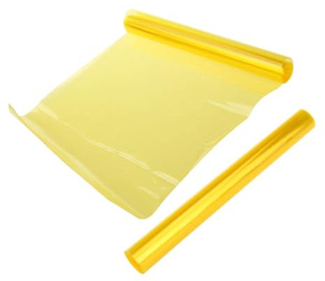 Mobestech 2rollen Scheinwerferschutzfolie Gelb Selbstklebende Tönungsfolie Für Scheinwerfer Rücklichtfolie Flexible Autolichtfolie