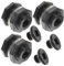 OKUMEYR Auslaufhahn für Regentonne Bulkhead Fitting PVC Verbindungsstück mit Stopfen und Dichtung Doppelt Gewinde Bulkhead Wasserbehälter Anschlüsse für Wassertanks, Regentonnen, Aquarien, Pools