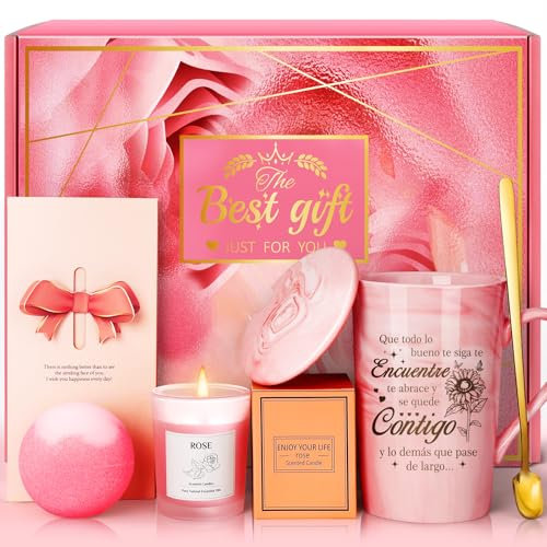 Eletorot Regalo Compleanno Regalo Donna Regalo Originale Idee Set Tazza per Mamme, Amiche