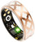 Smart Ring Damen Gold Smartringe für Damen Herren Smart Ring Android iOS Fitness Ring Schlaftracker Smartring Pulsmesser Schrittzähler Aktivitätstracker Fitnessringe Rosegold Health Tracker
