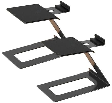 LeeQinersw Desktop Speaker Stands Bookshelf Speaker Stands Large Load Capacity Practical Portable with Anti Vibration Pads Support Base