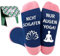 Moyel Yoga Geschenke für Frauen Lustig Yoga Socken Damen 39-42 Rutschfest Yogasocken Zubehör Damen Geschenk Frau Weihnachten Entspannung Geschenk für Frauen Geburtstagsgeschenk für Freundin Idee