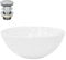 LuxeBath Waschbecken Keramik rund Ø 280 x 116 mm Weiß mit Ablaufgarnitur Silber, Aufsatzwaschbecken für Badezimmer/Gäste-WC, Modernes Aufsatzbecken, Waschtisch Waschschale Waschplatz Handwaschbecken