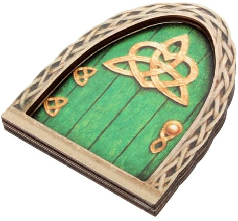 Milisten Feentor Mini Baum Feenhäuser für Gärten drinnen für kindergeschenke gartentüre Gartenaccessoire genschenkideen Garten feentür Türschmuck Feentüren hölzern