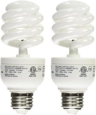 Exo Terra Natural Light, Vollspektrum-Tageslichtlampe, Kompakte Lampe mit idealem Tageslichtspektrum für alle Reptilien und Amphibien, 13W, Fassung E27 (Packung mit 2)