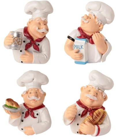 HEALLILY 4pezzi Adesivi Forma Di Chef Ganci Per Da Parete Per Organizzazione Cucina Supporto Decorativo Per Cavi e Utensili Colore Unico e Funzionale Per Bagno e Cucina