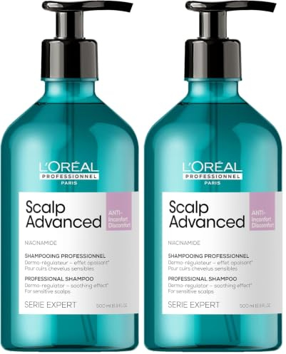 L'Oréal Professionnel Haarshampoo zur Beruhigung empfindlicher Kopfhaut, Scalp Advanced, Anti-Discomfort Dermo-Regulator Shampoo