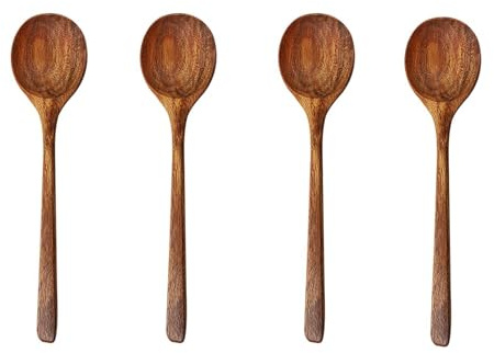 LLTCMYGS Montessori Holzlöffel für kleine Kinder, Kochlöffel aus Holz, Küchenutensilien