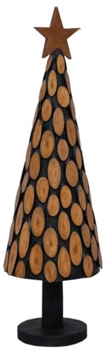 vidaXL Christmas Tree with Stand Brown 149 cm Solid teak wood
